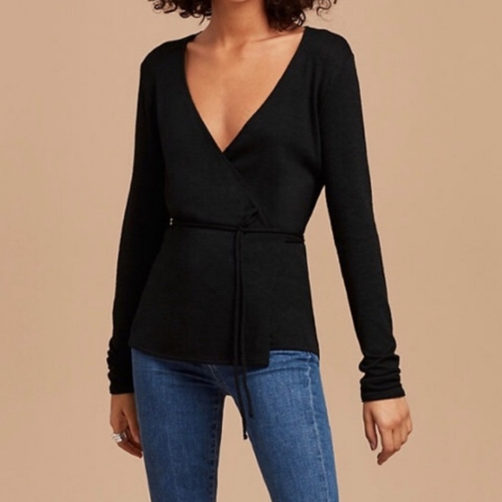 Wilfred Free Katsia sweater in Heather Black